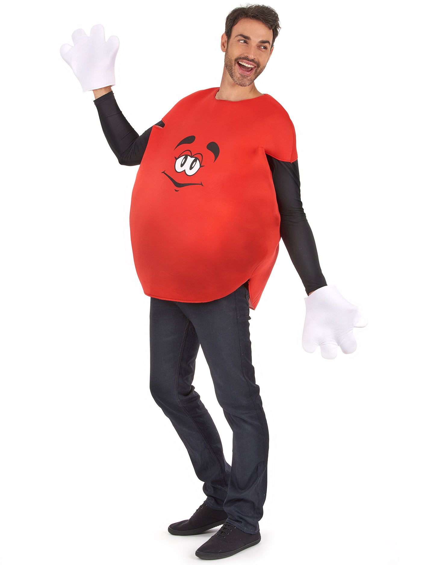 Kostým pro dospělé s červenými bonbóny