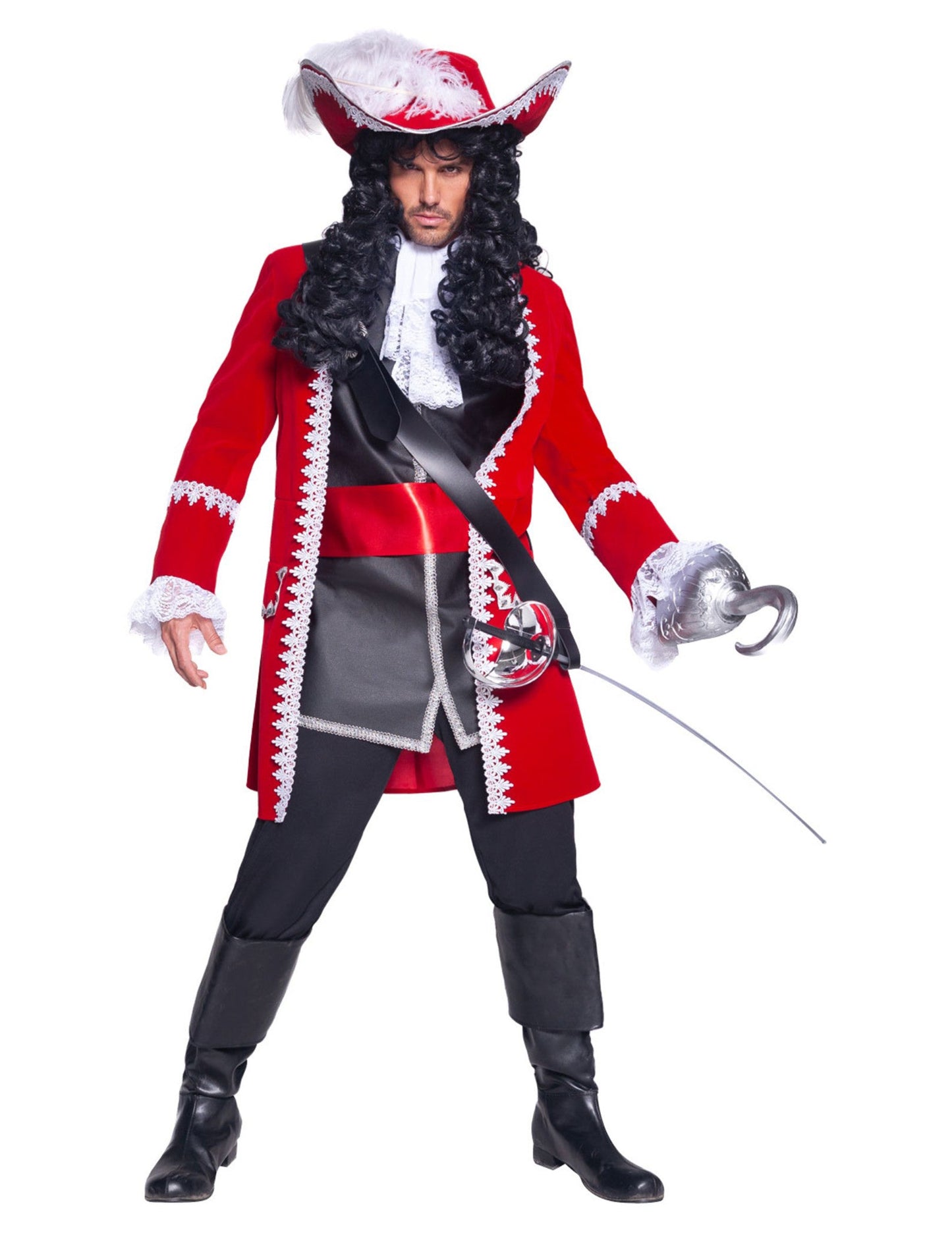 Kapitán kapitán Pirate Red Luxury Man