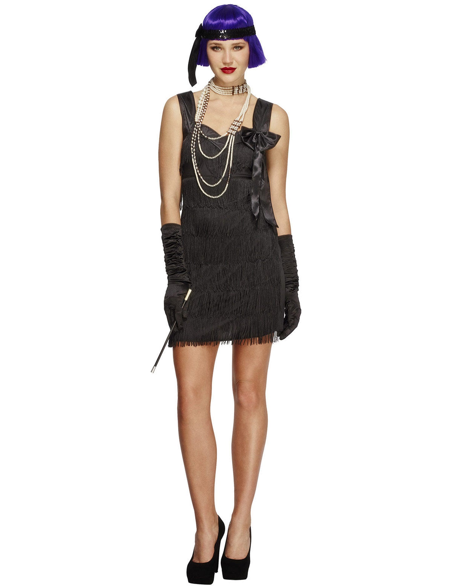 Dámský kostým Charleston s černou mašlí