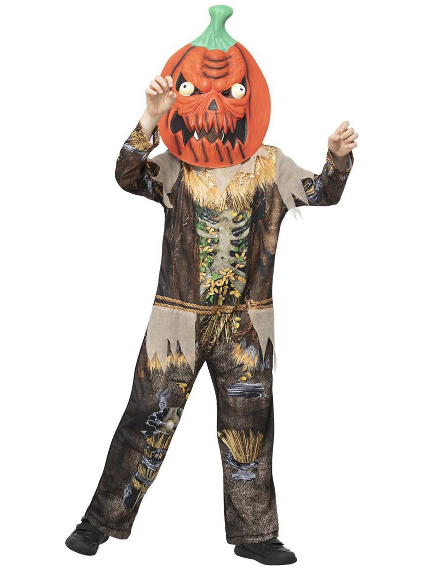 Dětský kostým strašáka z dýně