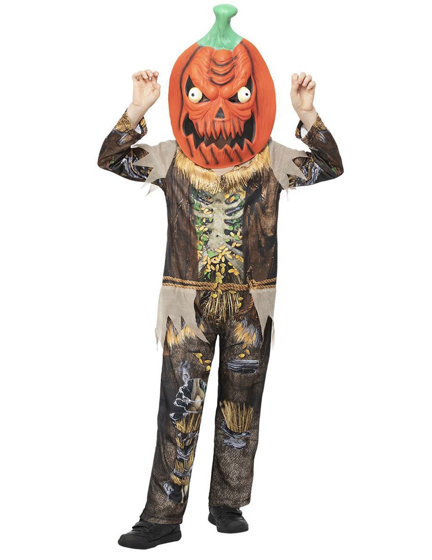 Dětský kostým strašáka z dýně
