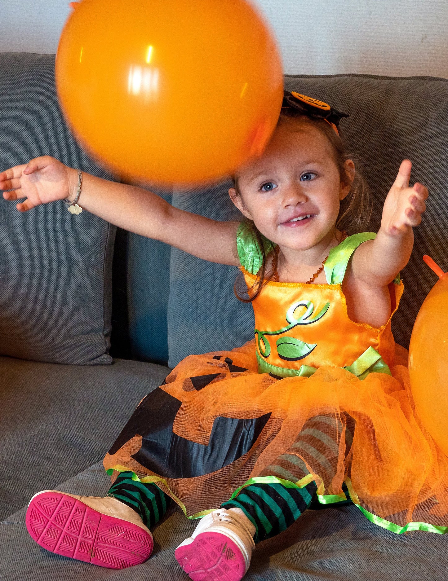 Dýňový kostým pro dívky