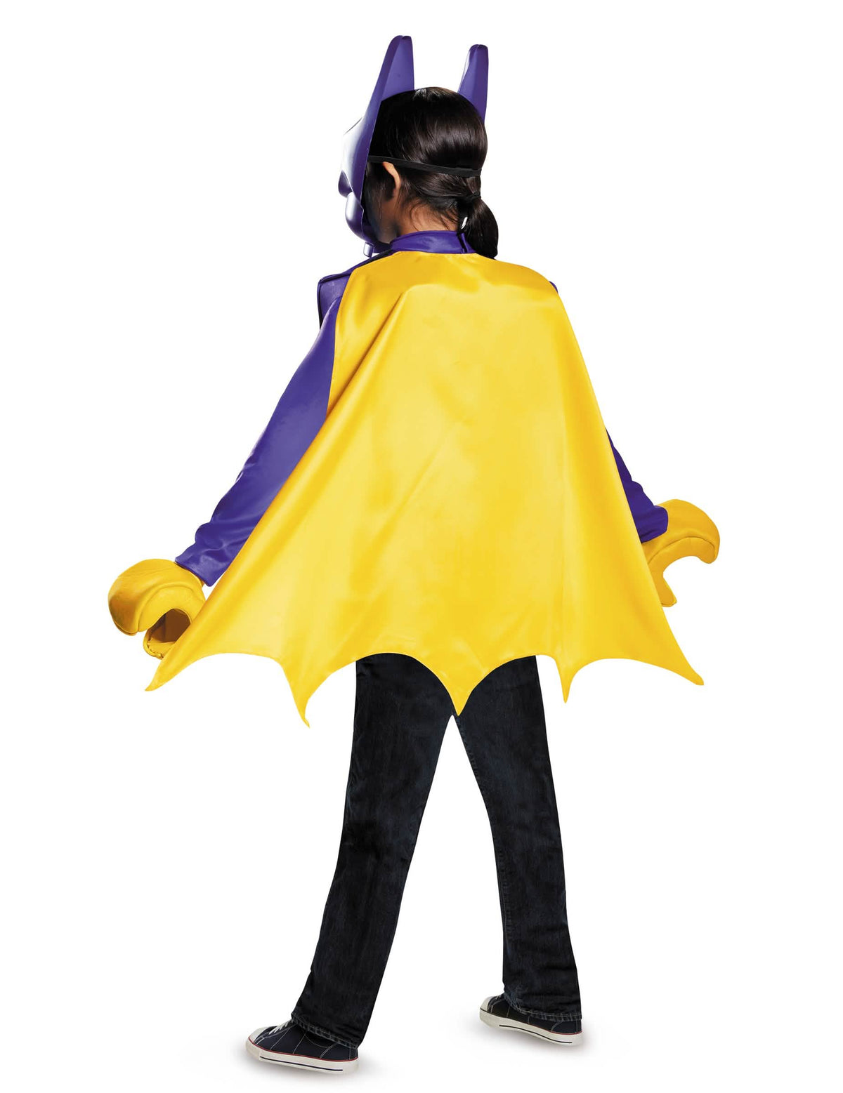 Pohled zezadu na klasický kostým Batgirl LEGO movie pro dítě