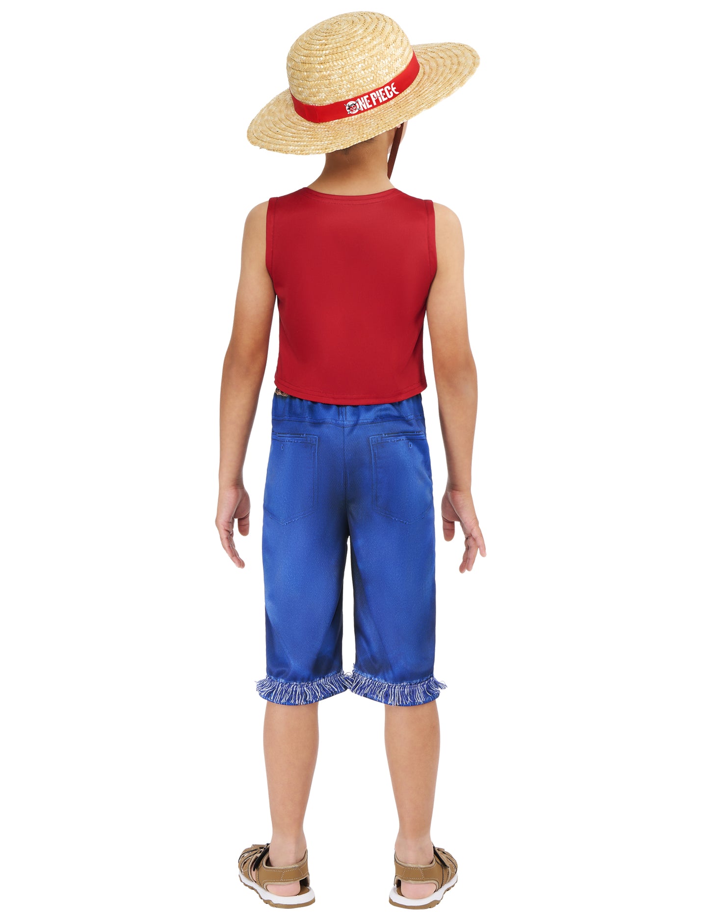 Vue de dos du déguisement classique Luffy One piece™