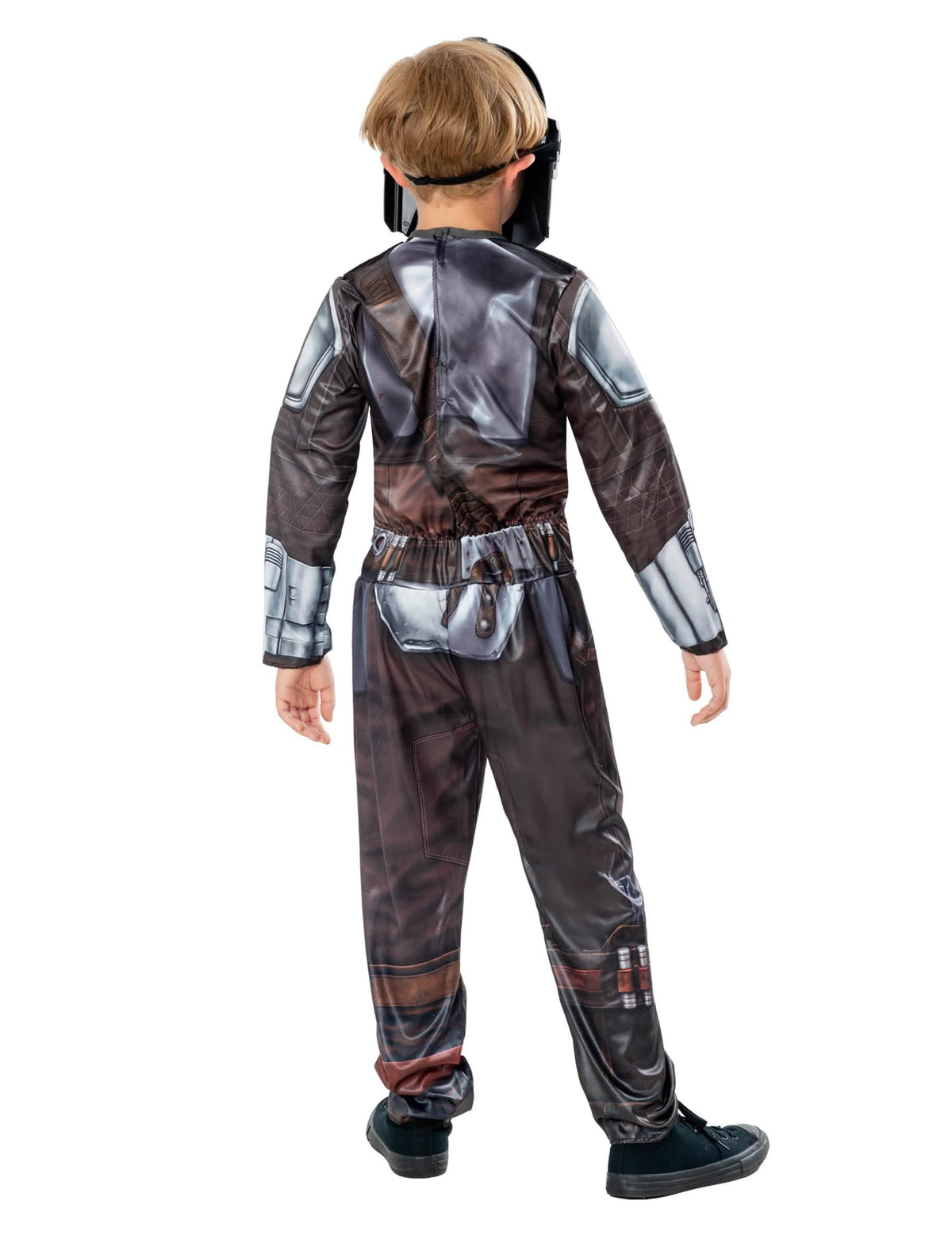 Pohled zezadu na klasický kostým Star Wars The Mandalorian pro dítě