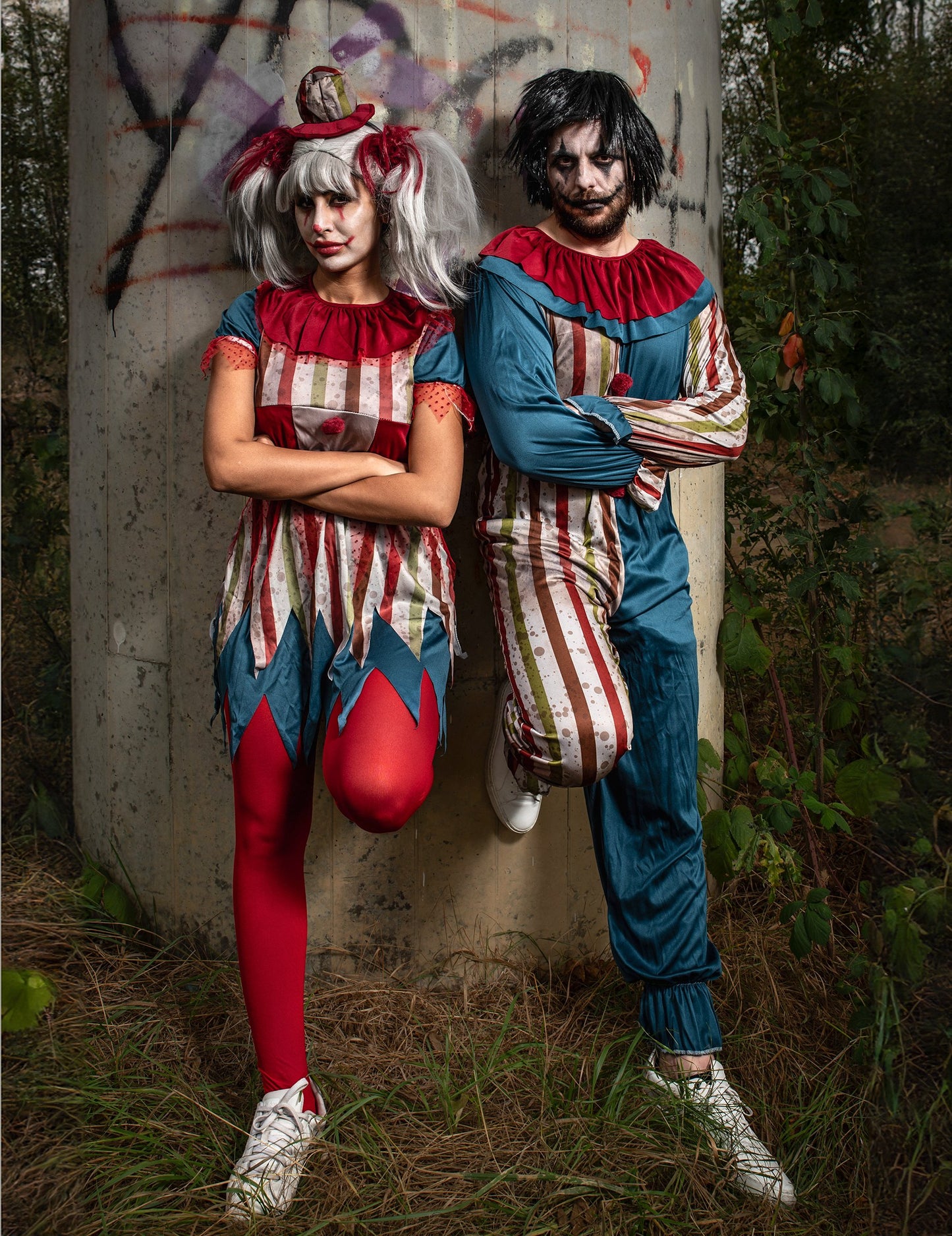 Klaun Colory Clown Halloween Žena