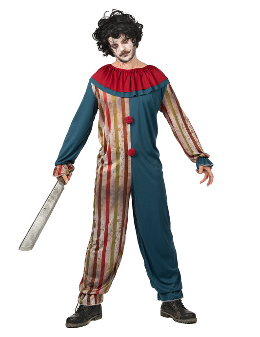 Pánský kostým barevného klauna-zabijáka pro Halloween
