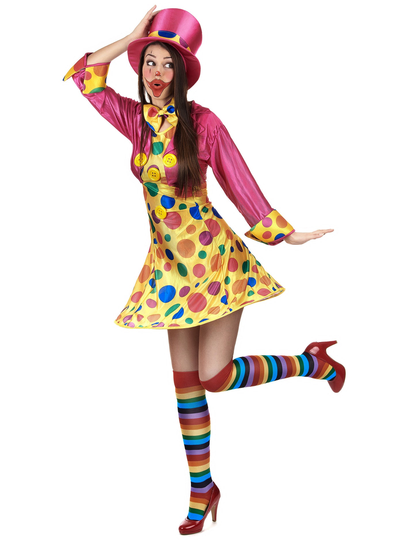 Vtipný klaunský kostým pro ženy