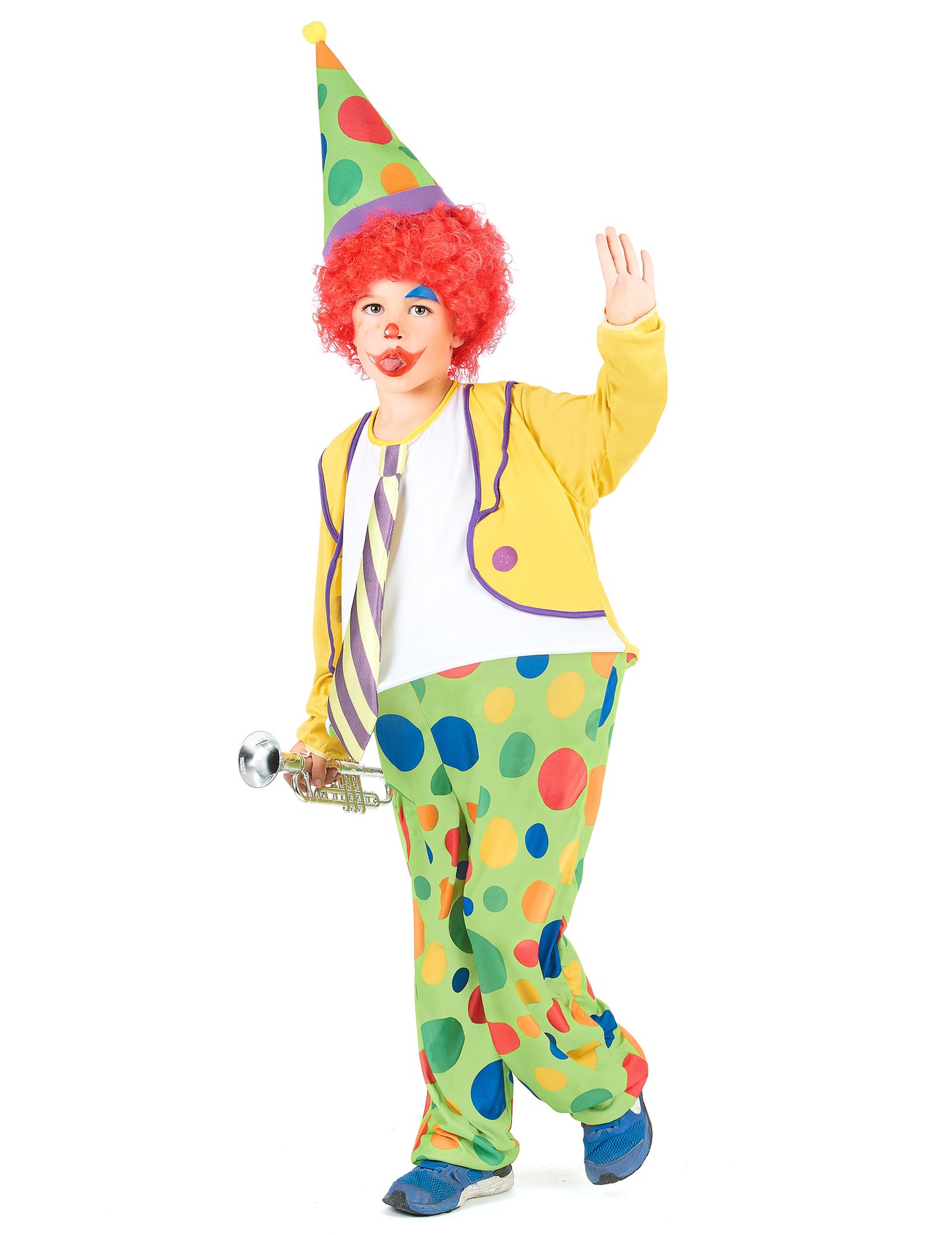HAPPY Boy Clown Costume