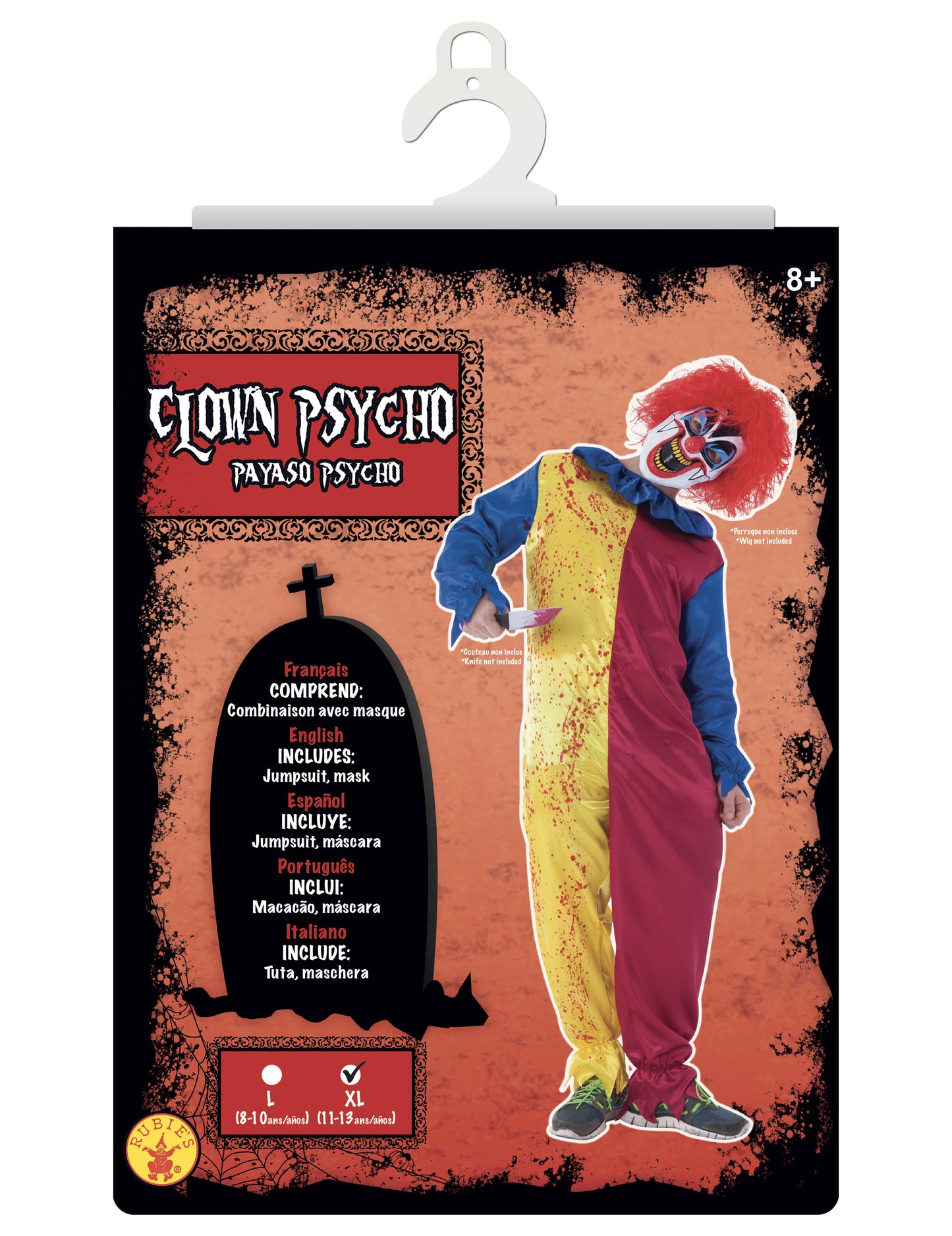 Kostým teenagerského psychopatického klauna