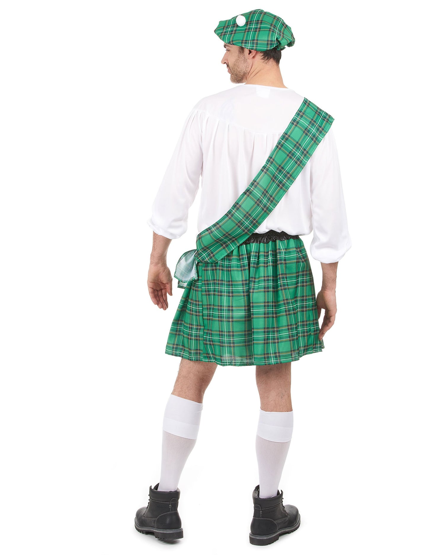 Zelenobílý skotský kostým pro muže