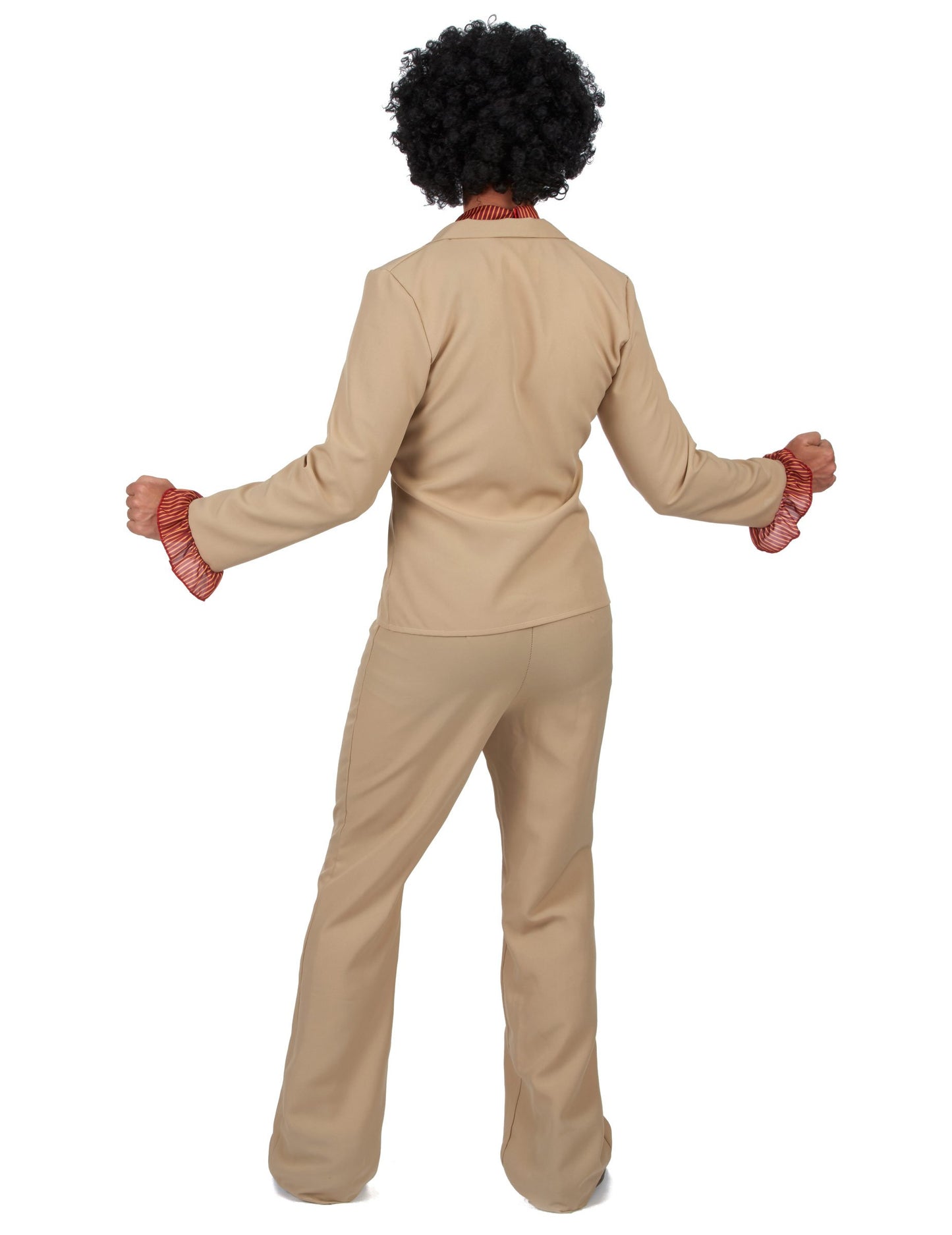 Pánský béžový volánkový disko kostým