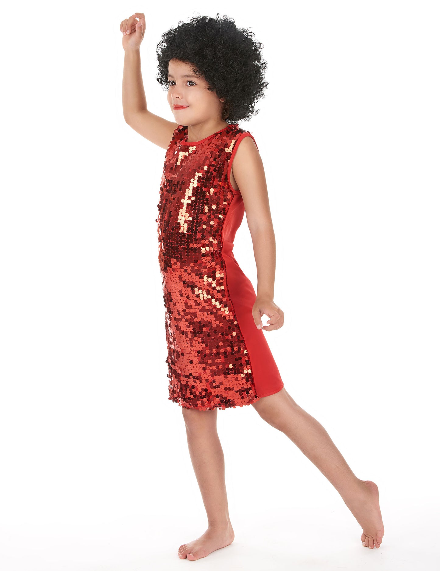 Red Girl Disco kostým s třpytem