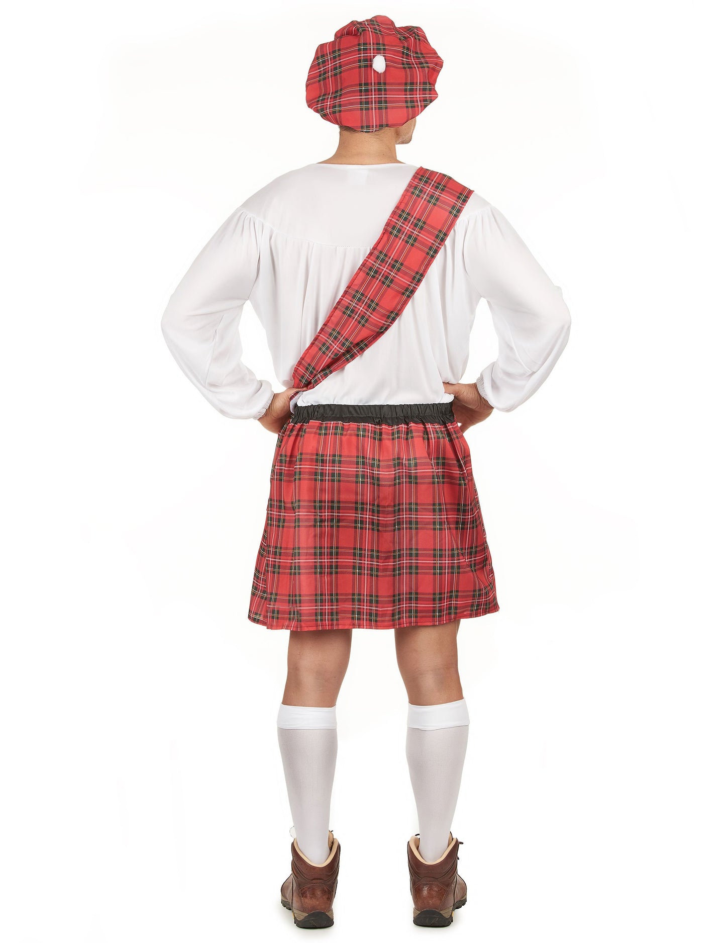 Skotský červenobílý kostým pro muže