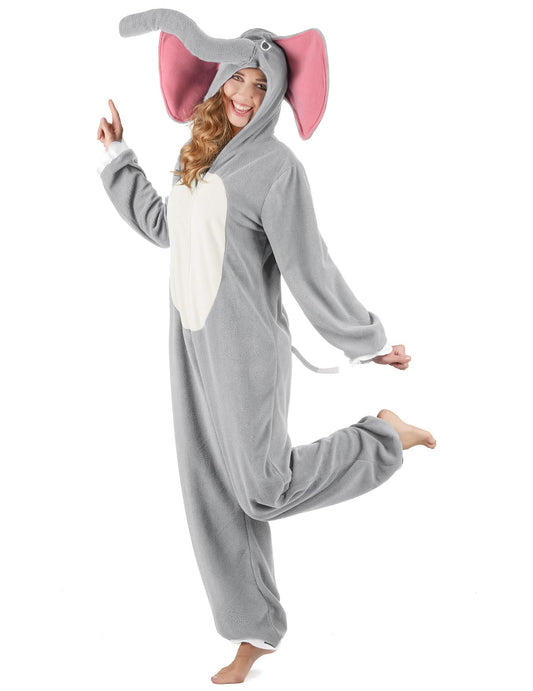 Vue de profil du déguisement d'éléphant pour femme