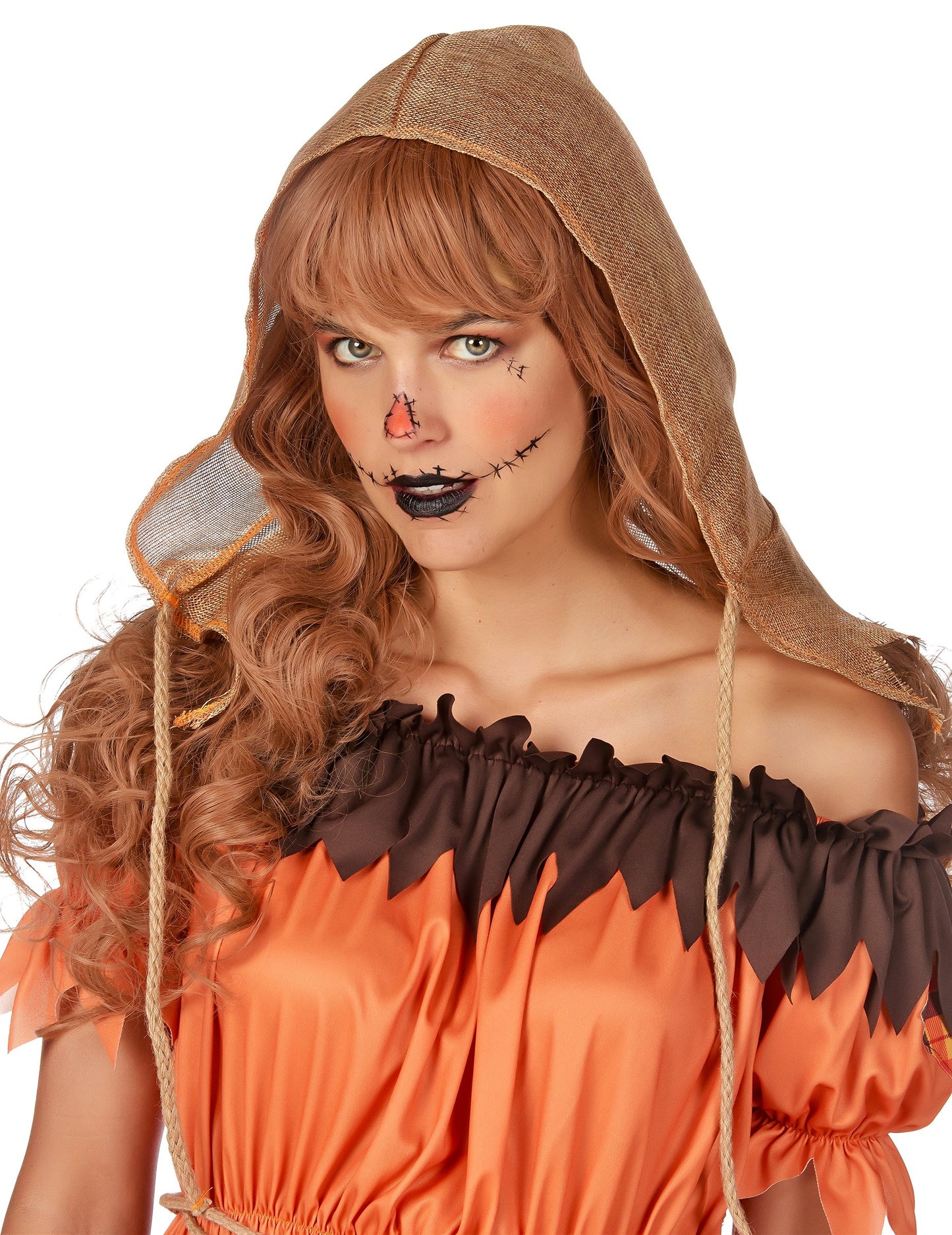 Dámský kostým oranžového strašáka