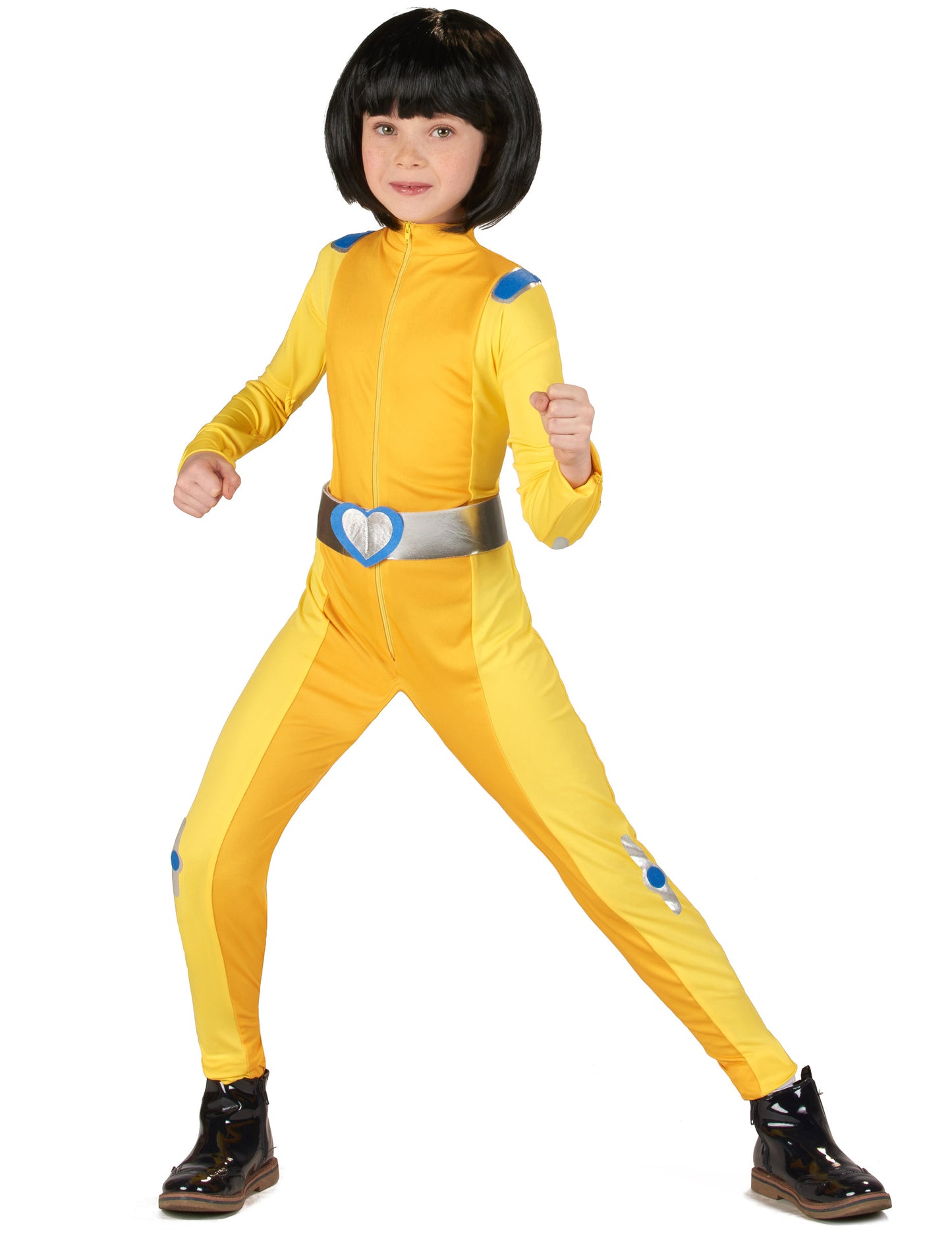 Dívčí kostým špiónky žluté šokující