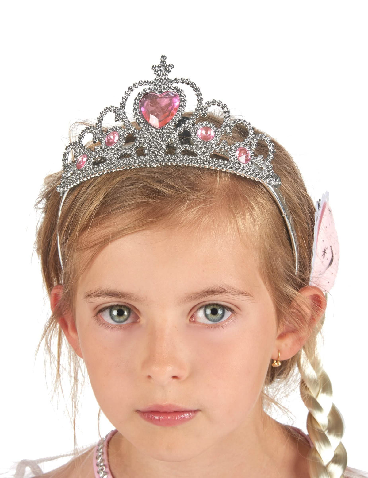 Detail na diadém kostýmu a doplňky princezny