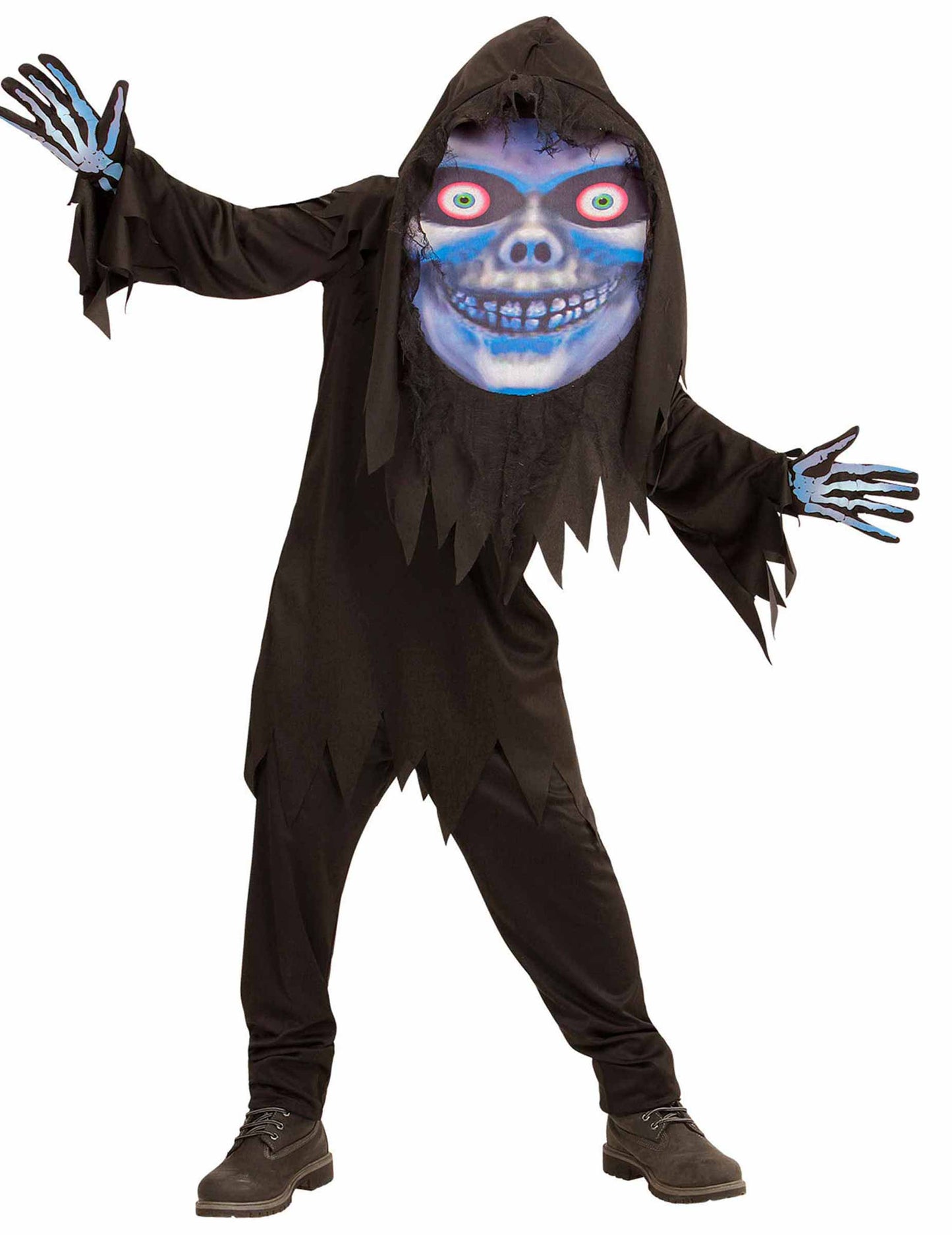 Halloweenský kostým Smrtky s velkou hlavou pro teenagery