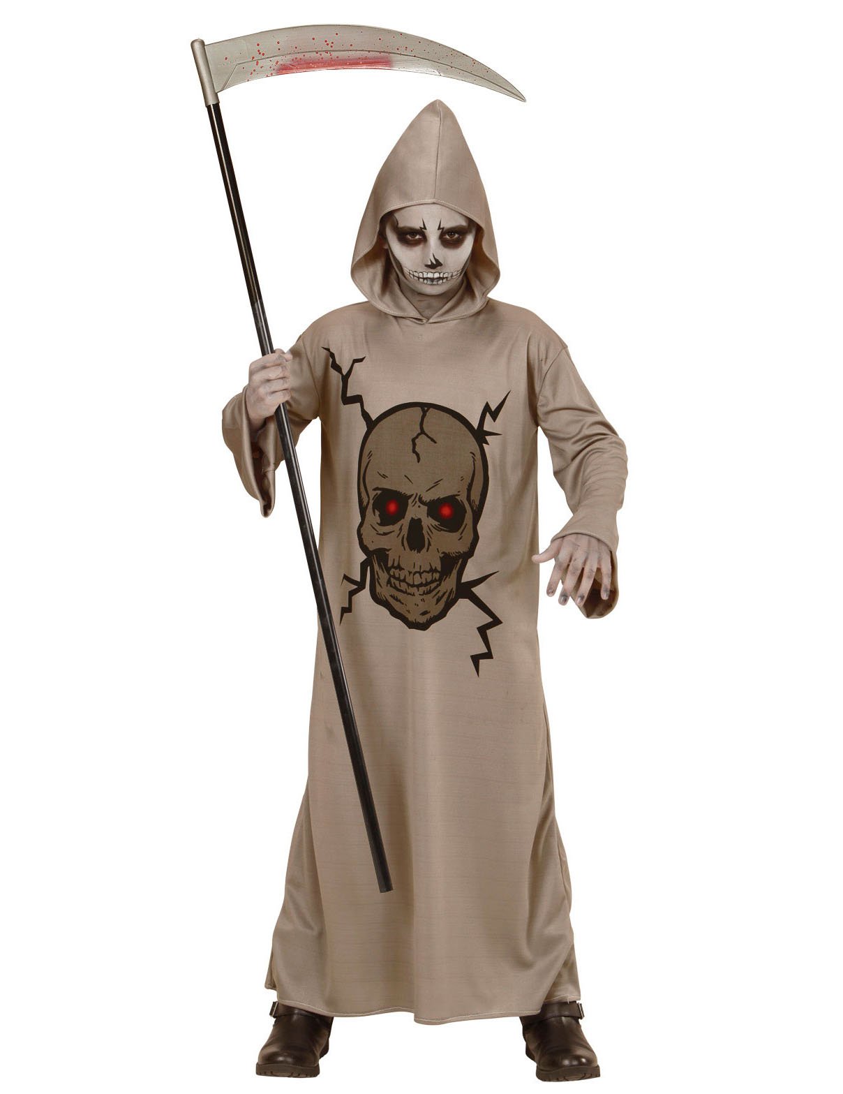 Dětský halloweenský kostým kostlivce a smrtky