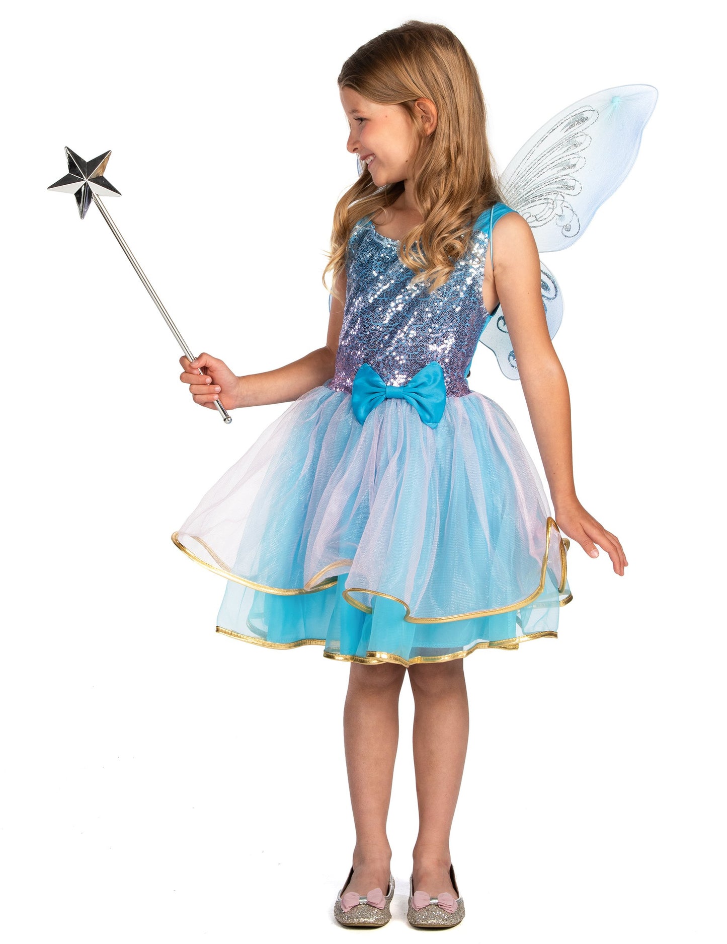 Růžovo-modrý kostým víly pro dívky