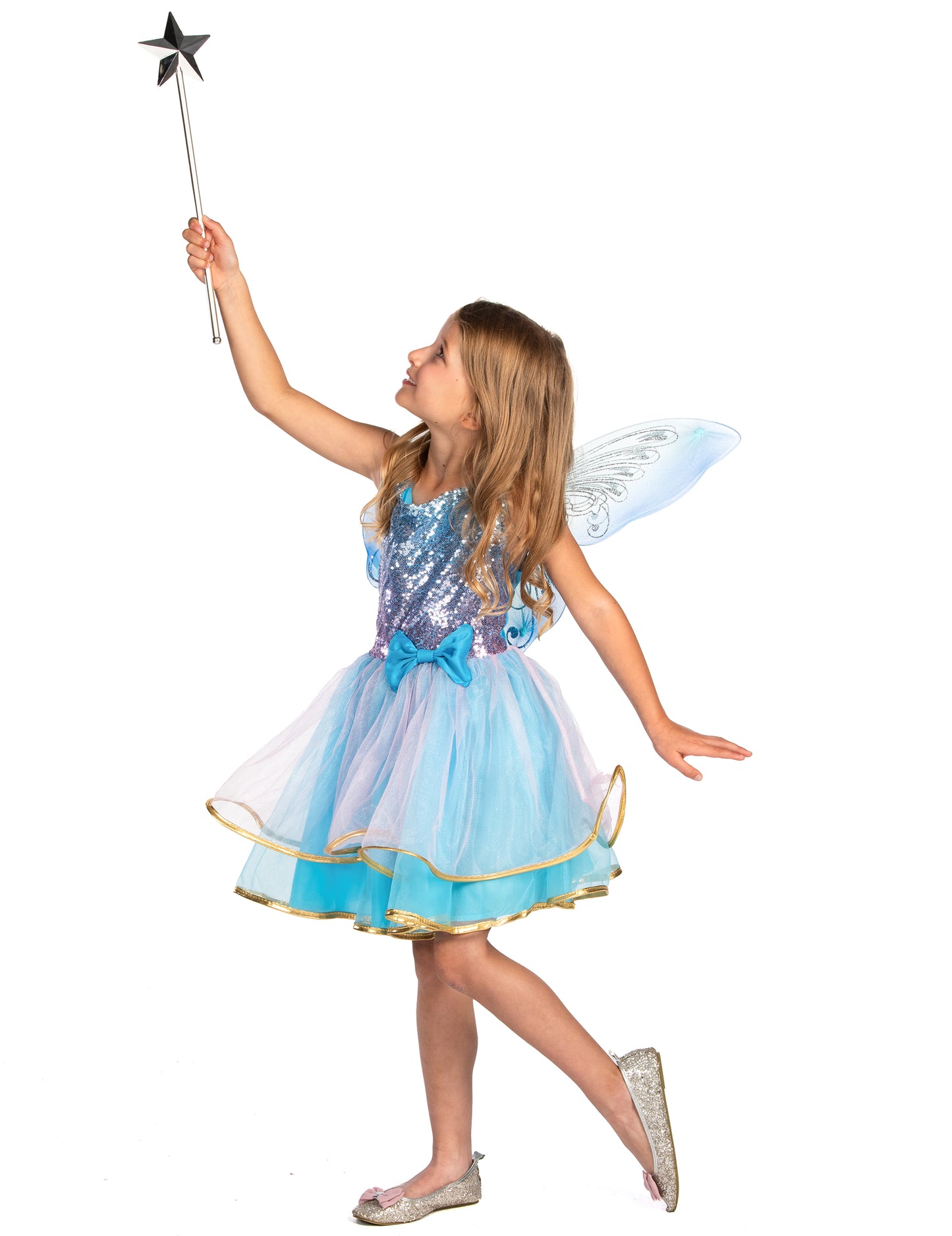 Růžovo-modrý kostým víly pro dívky