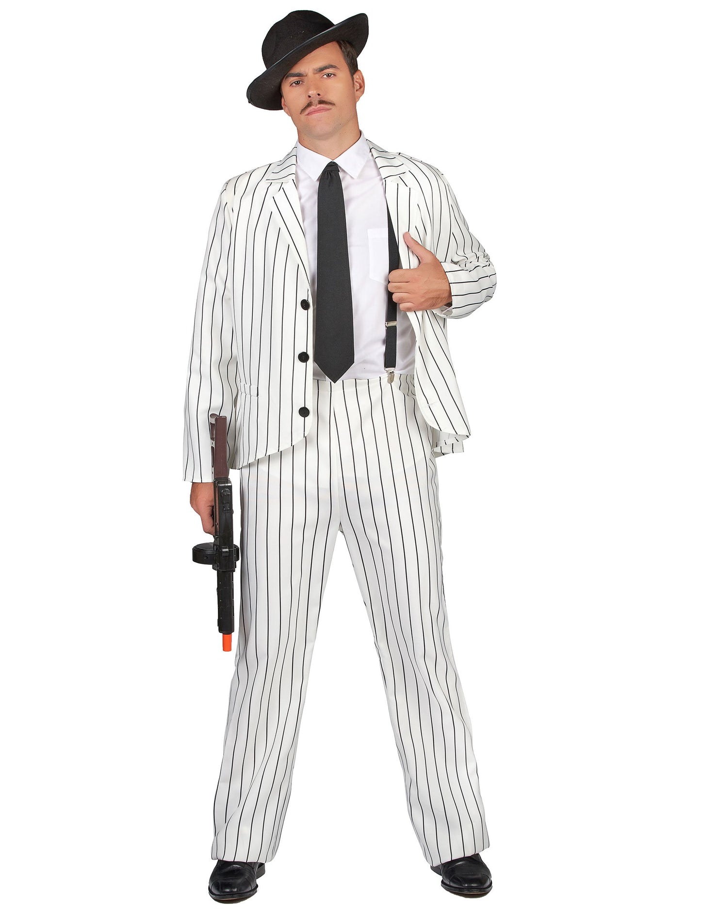 Pánský kostým bílého gangstera
