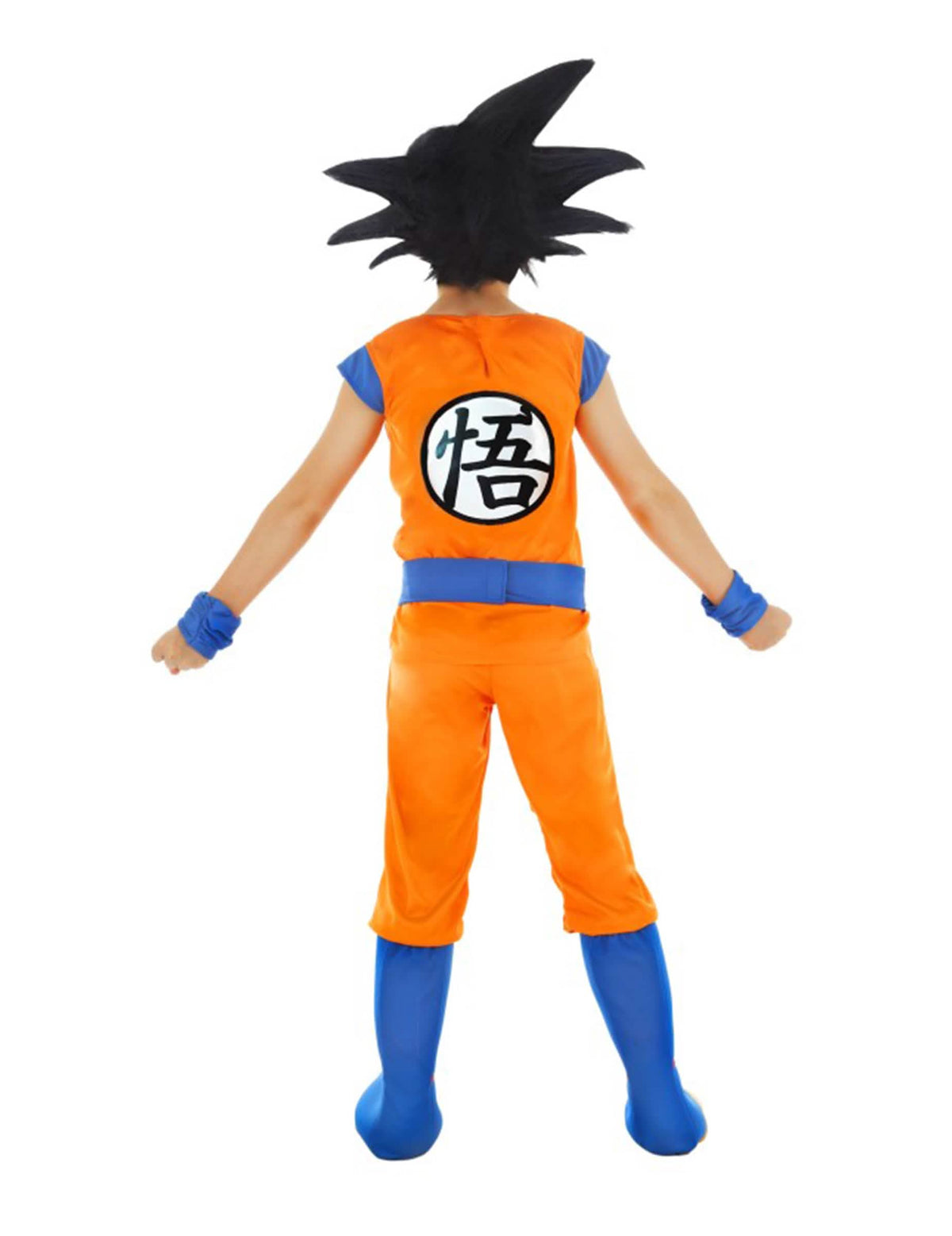 Pohled zezadu na kostým Goku Saiyan Dragon Ball Z