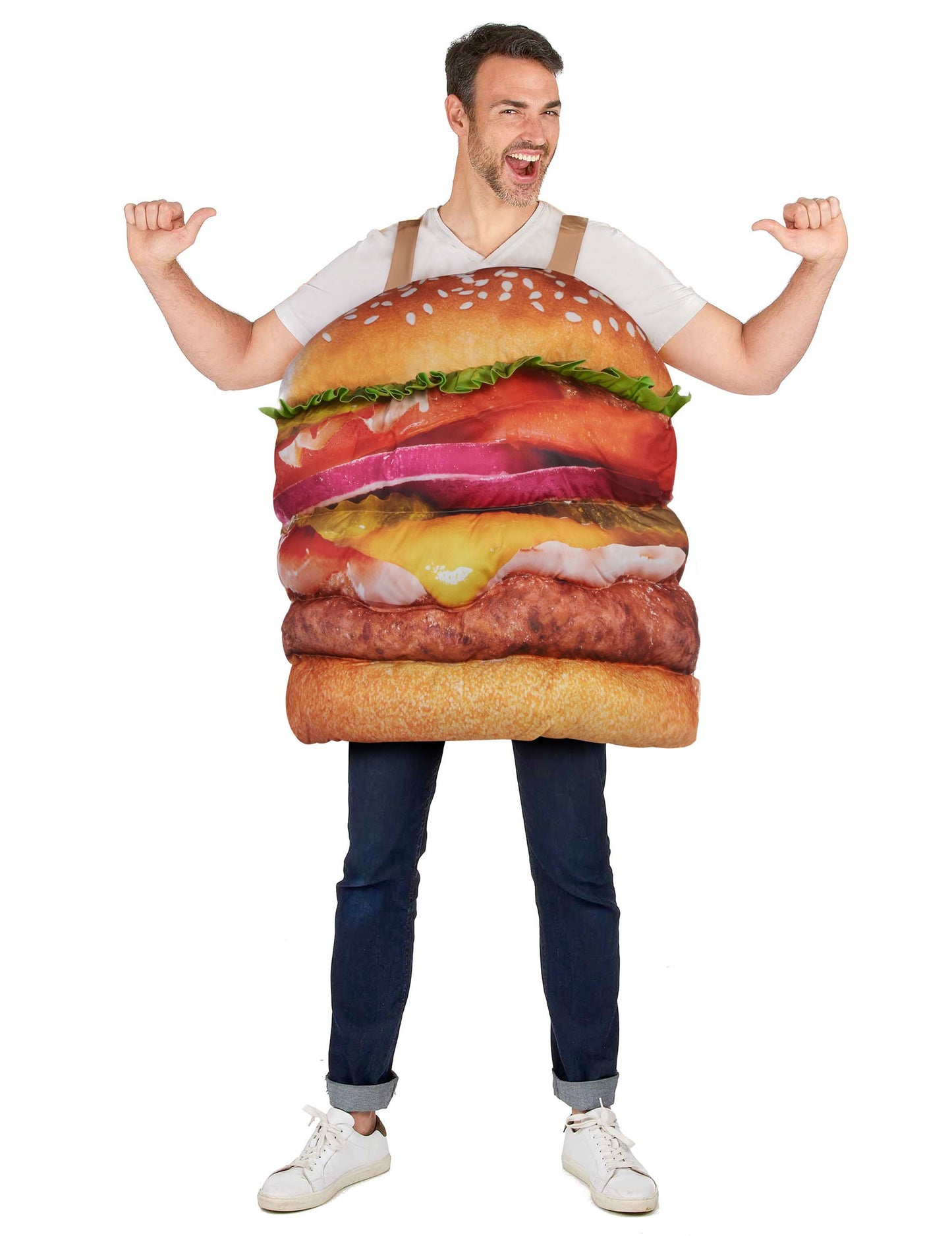 Kostým pro dospělé realistický hamburger