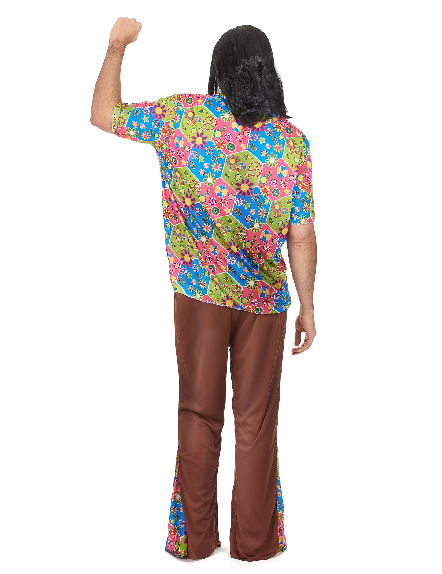 Pánský kostým hippie s rozšířenými kalhotami