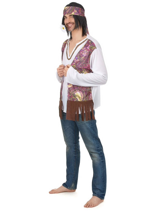 Pánský hippie kostým s třásněmi