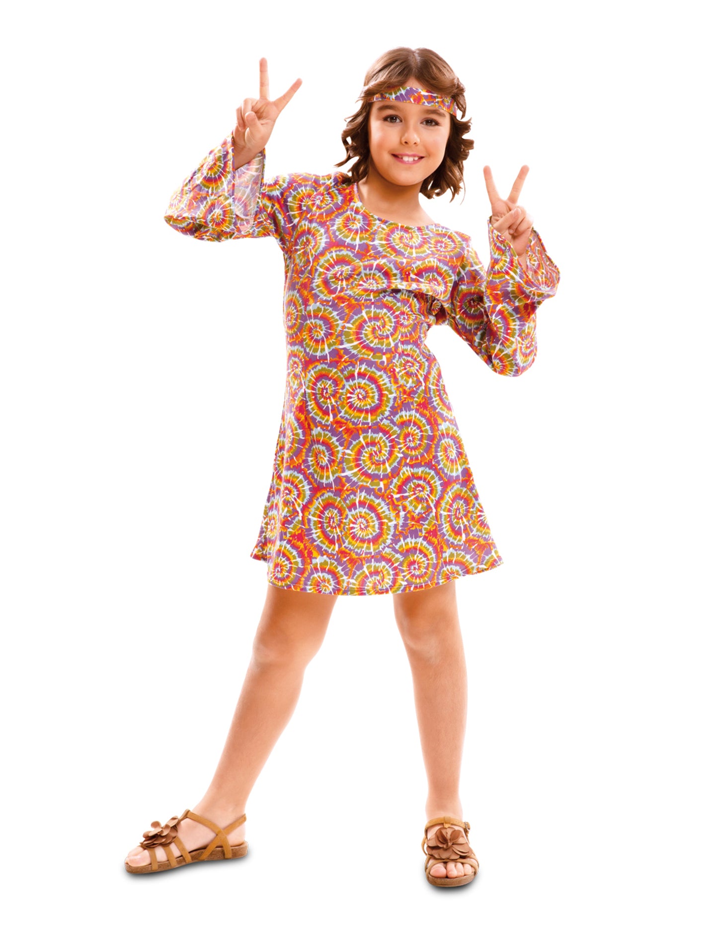 Psychedelický hippie kostým pro dívky