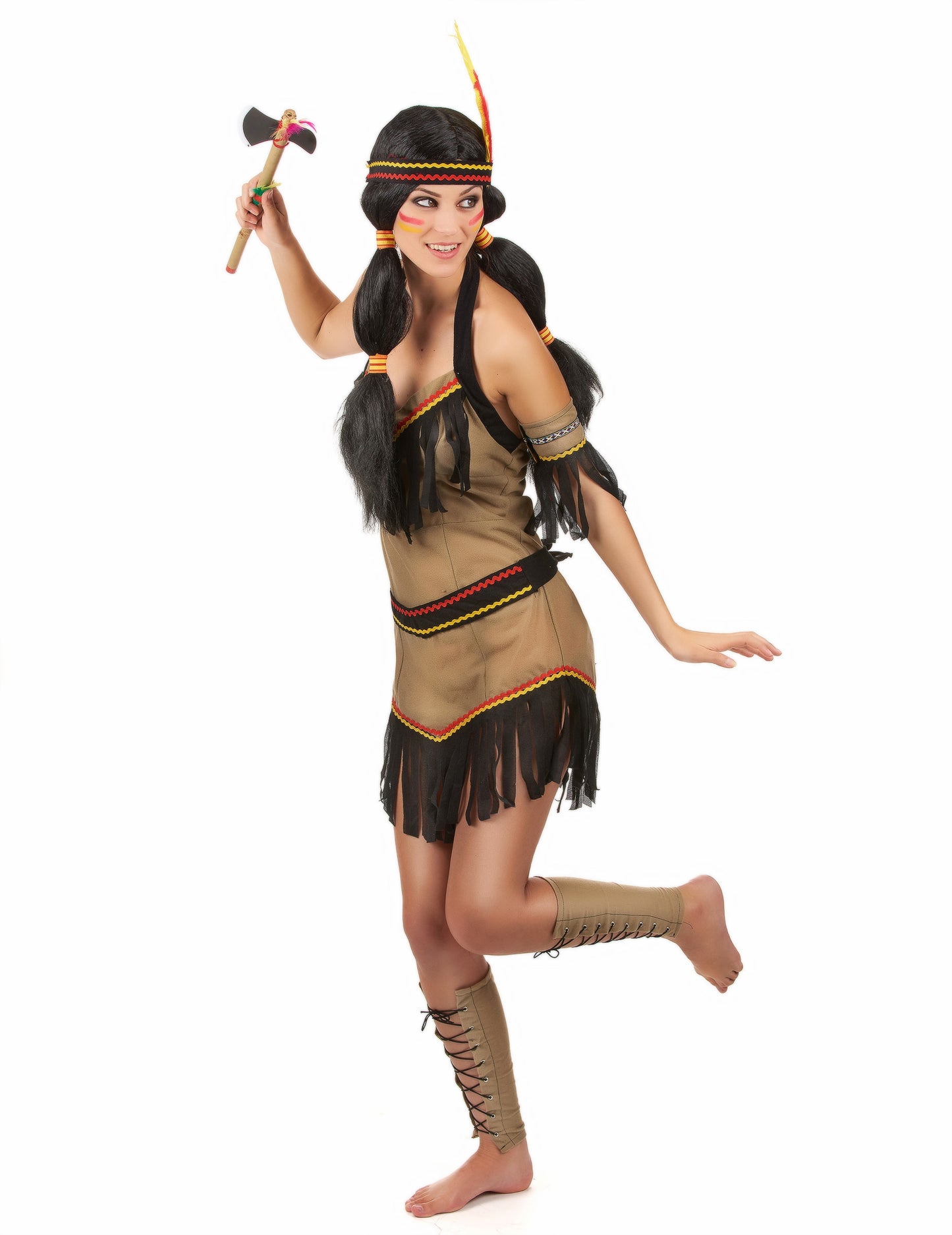 Dámský indický kostým s odhalenými zády