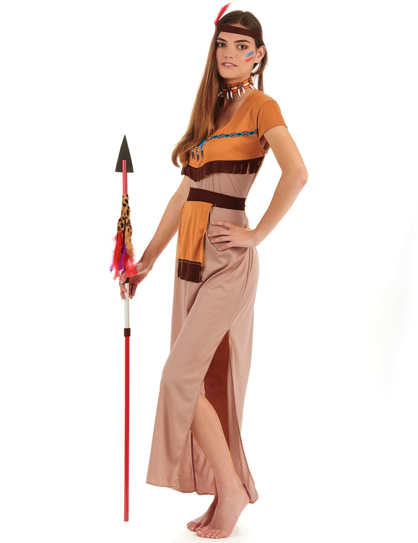 Dlouhé sexy šaty indického kostýmu pro ženy