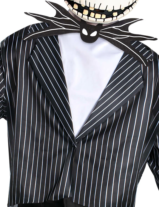 Gros plan sur le nœud papillon chauve-souris du déguisement Jack Skellington™