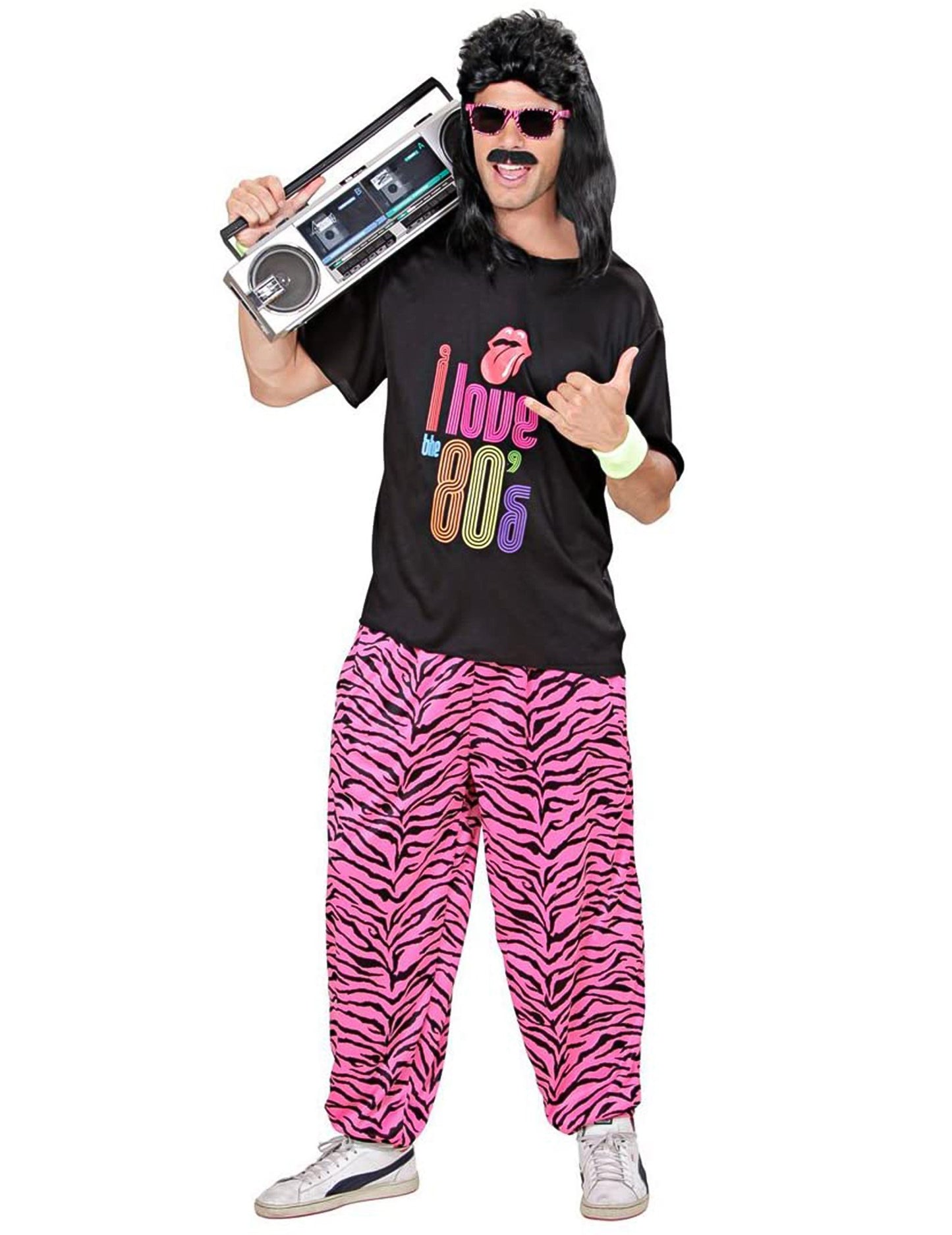 Miluji pánský běžecký kostým z 80. let, velká velikost.