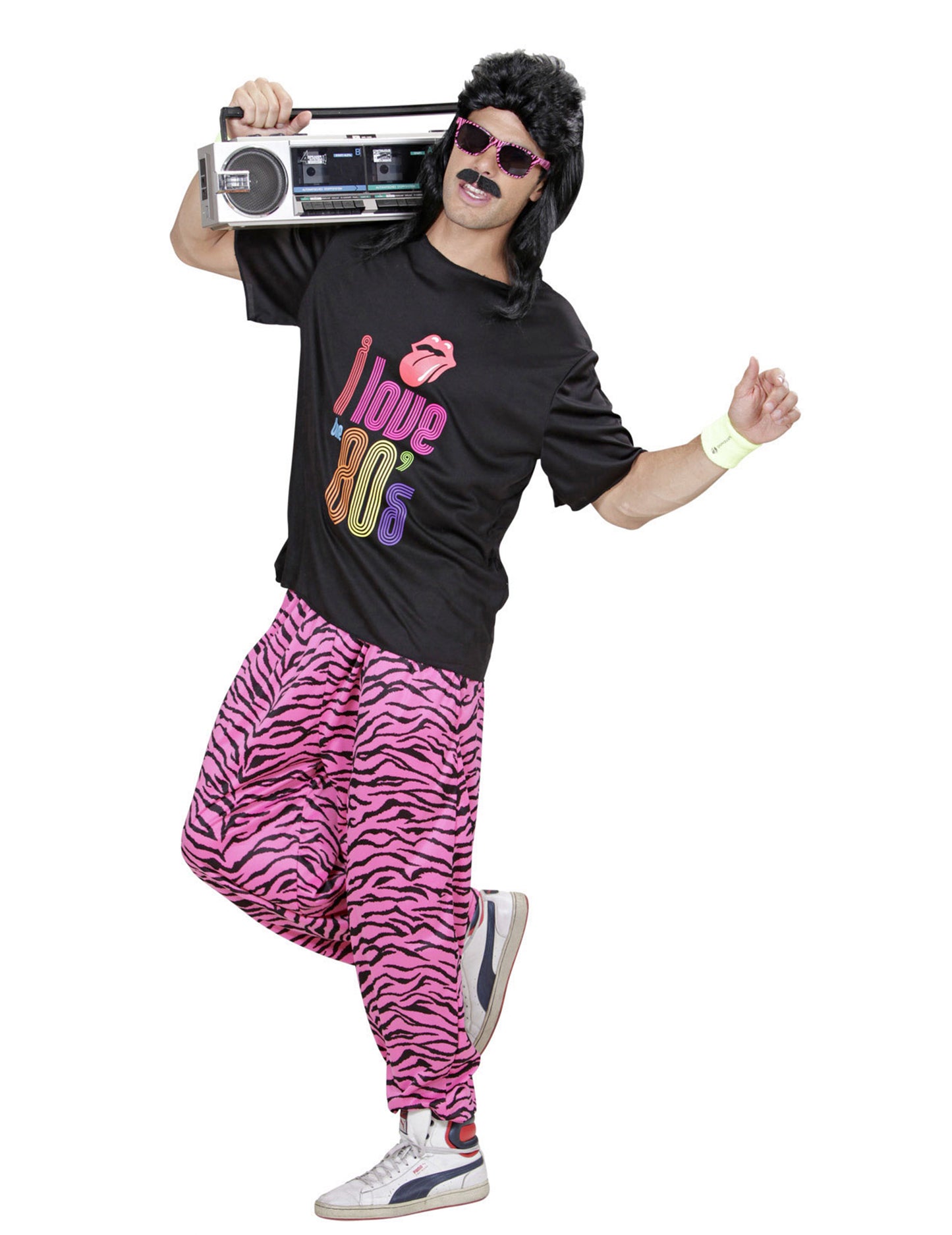 Miluji pánský běžecký kostým z 80. let, velká velikost.