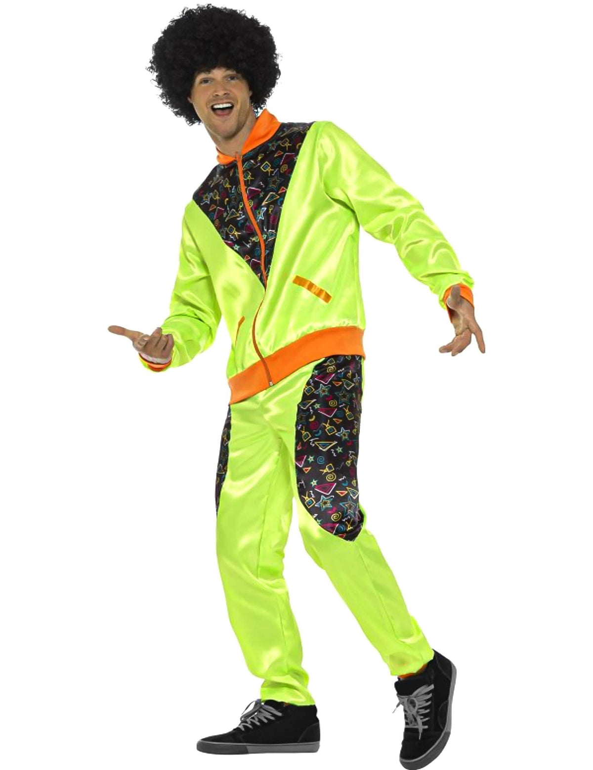 Boční pohled na retro jogger kostým pro muže