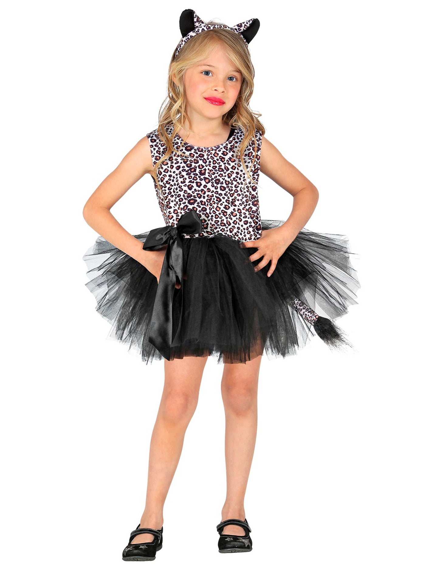 Dívčí leopardí baletní sukénka