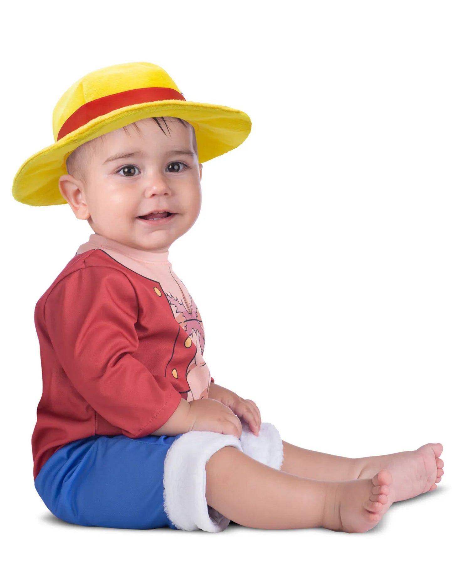 Kostým Luffy z jednoho kusu pro miminka