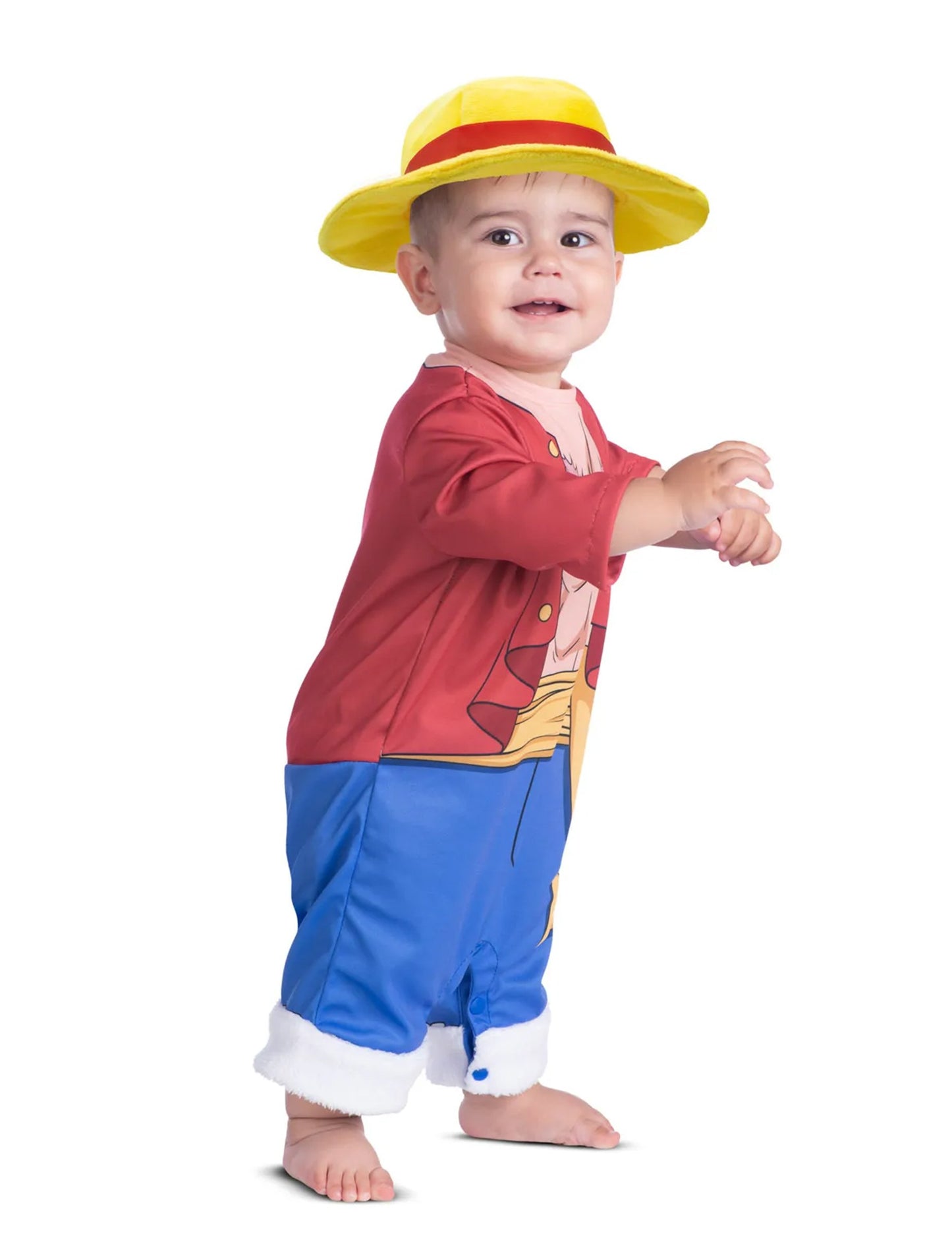 Kostým Luffy z jednoho kusu pro miminka