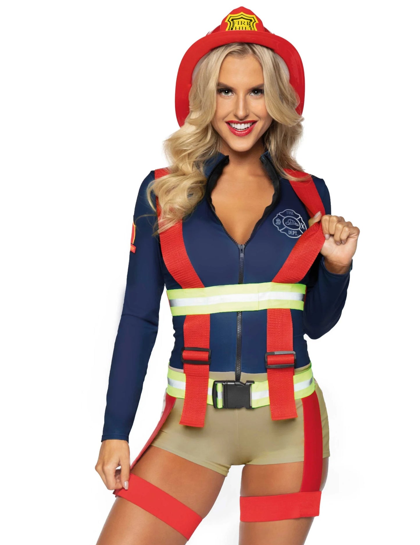 Luxusní sexy hasičský kostým v kraťasech pro ženy