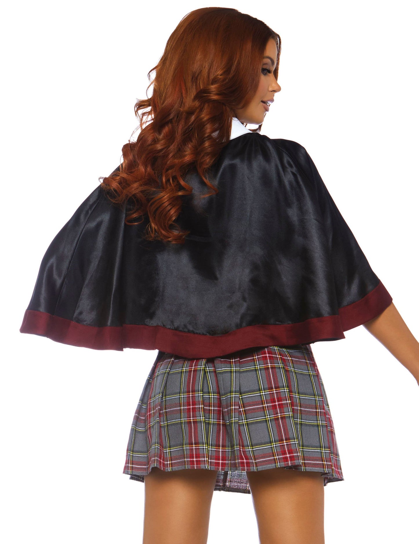 Luxusní sexy vínově zlatý kostým čarodějnice pro ženy