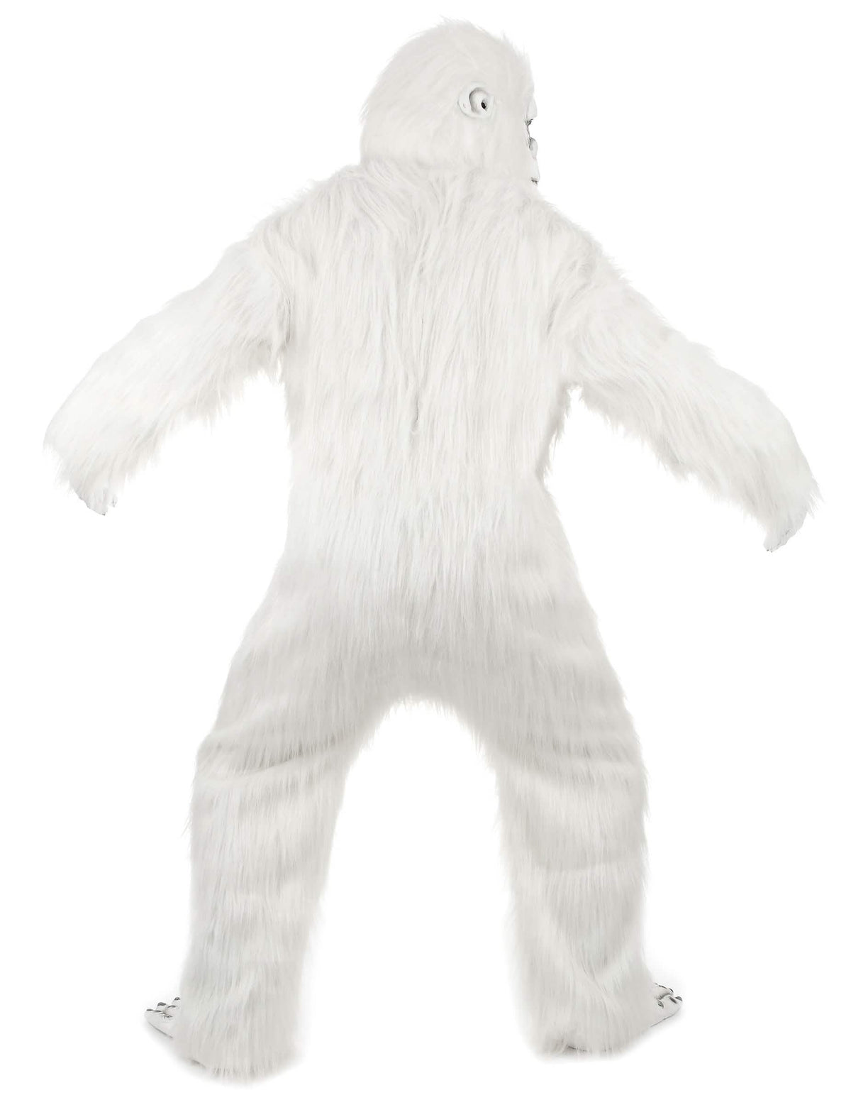 Pohled zezadu na luxusní kostým Yeti