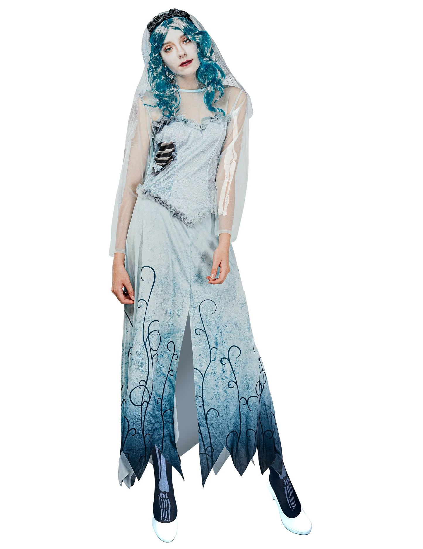 Dámský pohřební kostým nevěsty