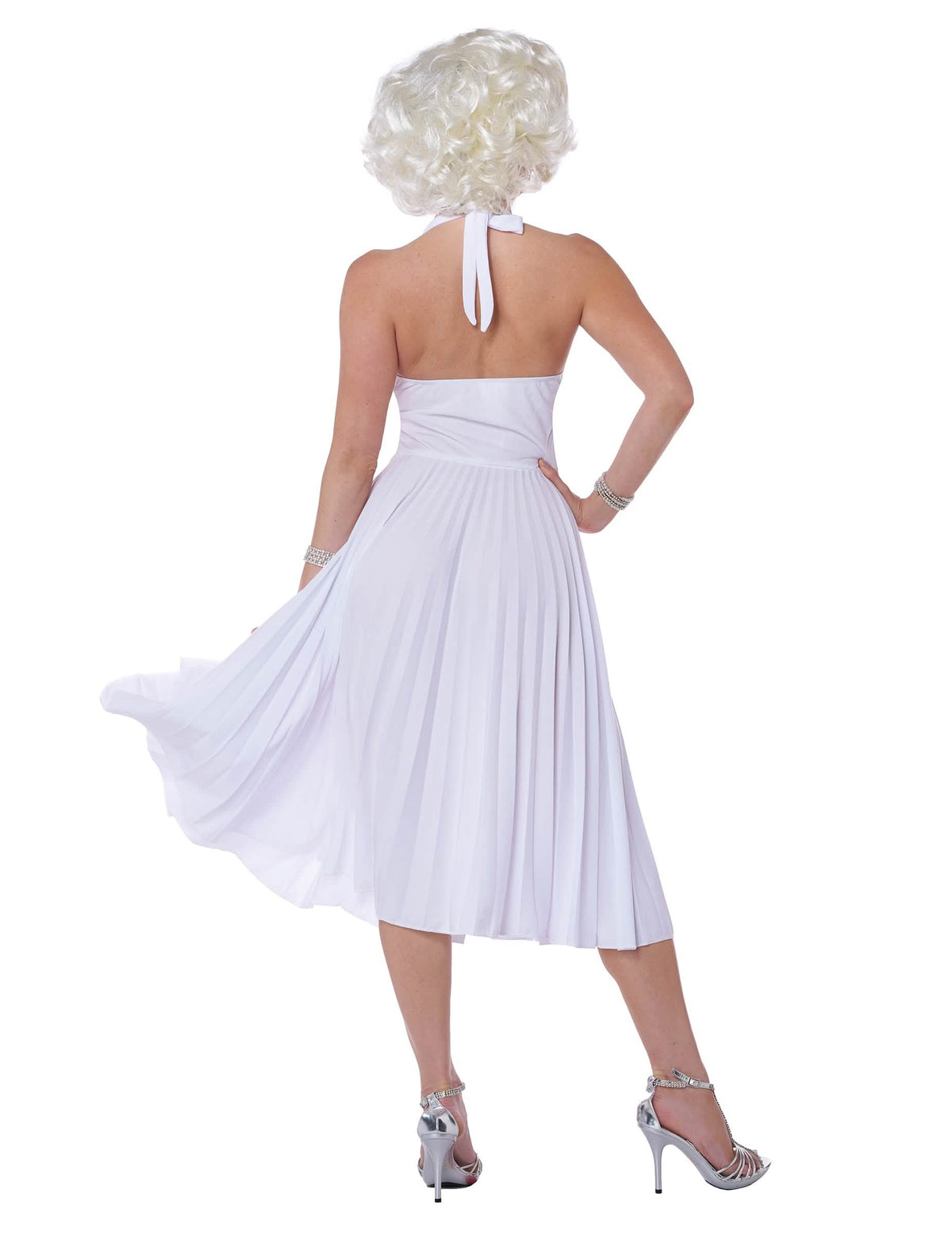 Pohled zezadu na luxusní kostým Marilyn
