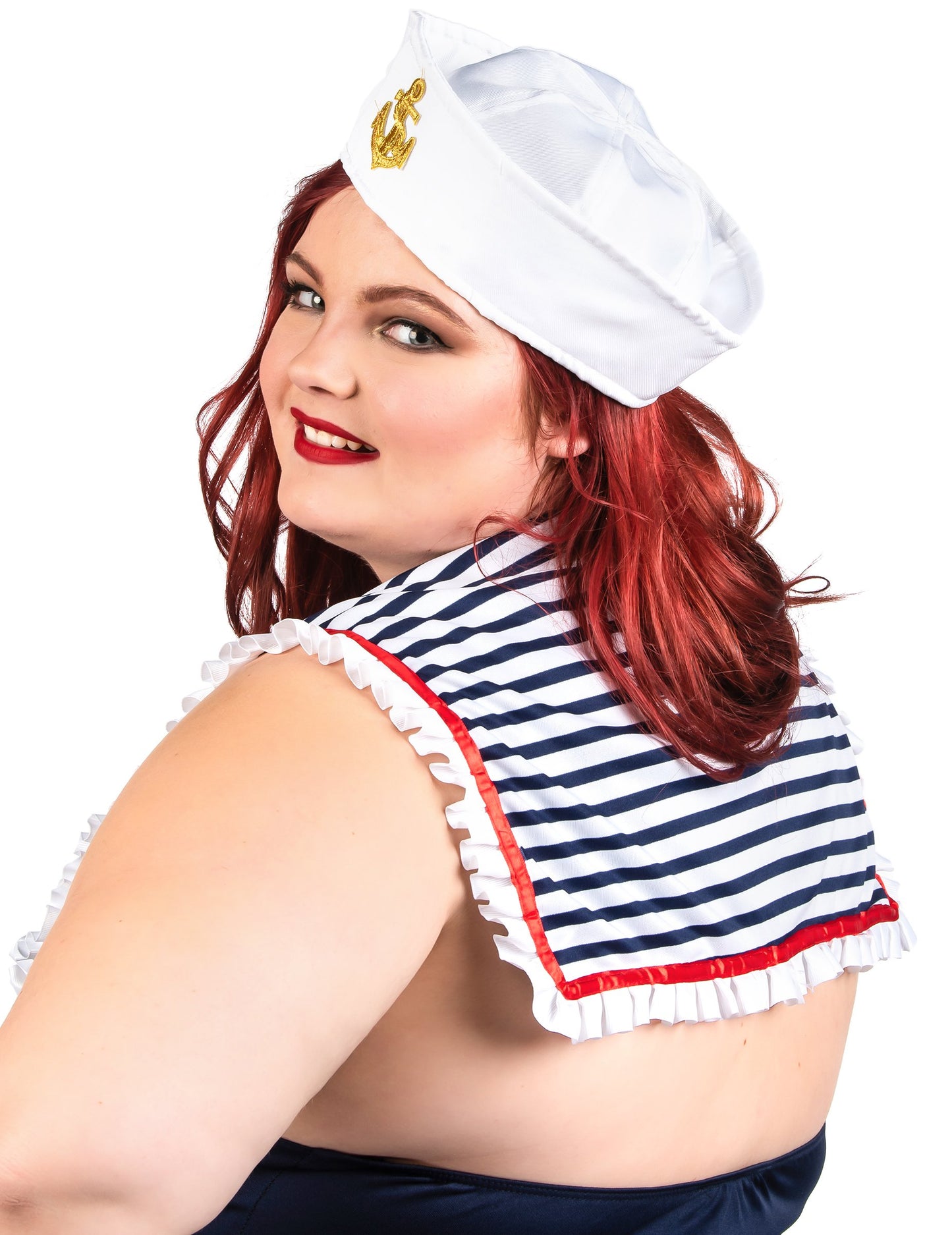 Sexy luxusní námořnický kostým pro ženy větších velikostí