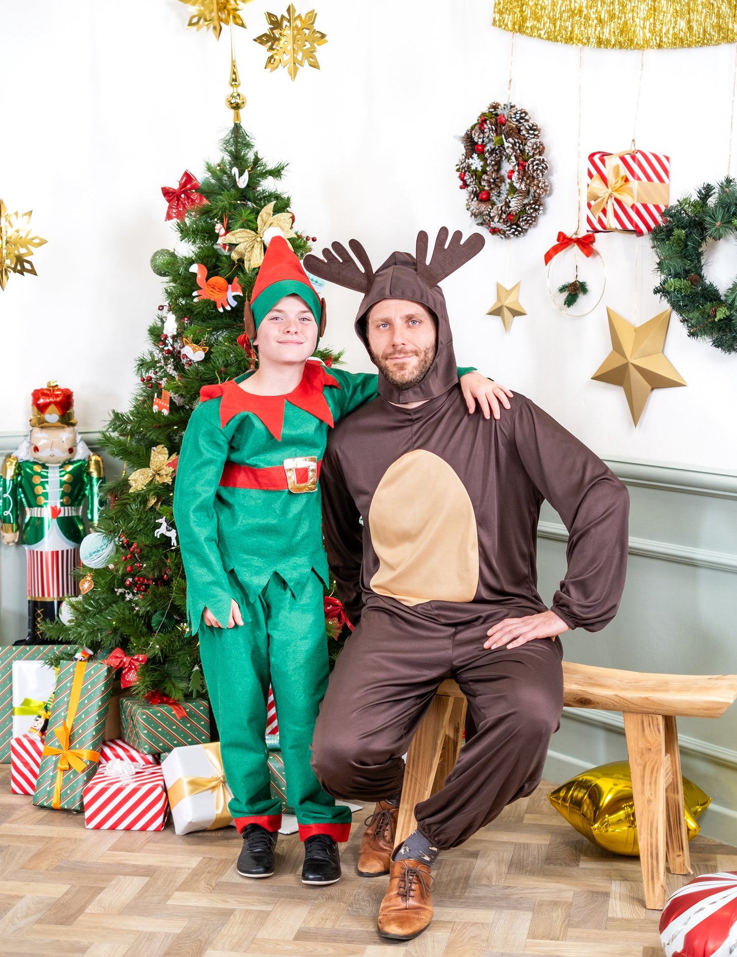 Vánoční kostým hnědého soba pro dospělé