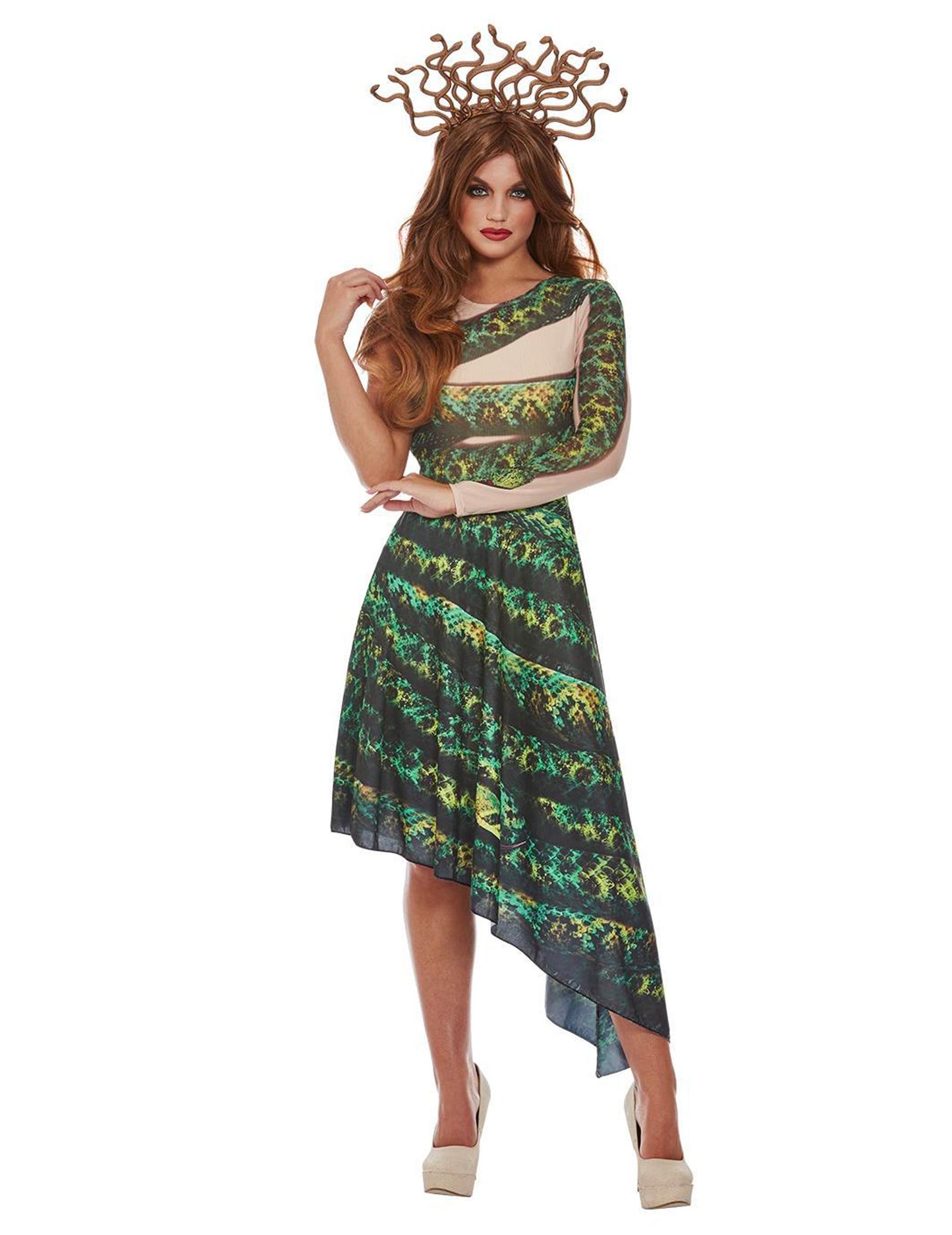 Dámský kostým zelené medúzy