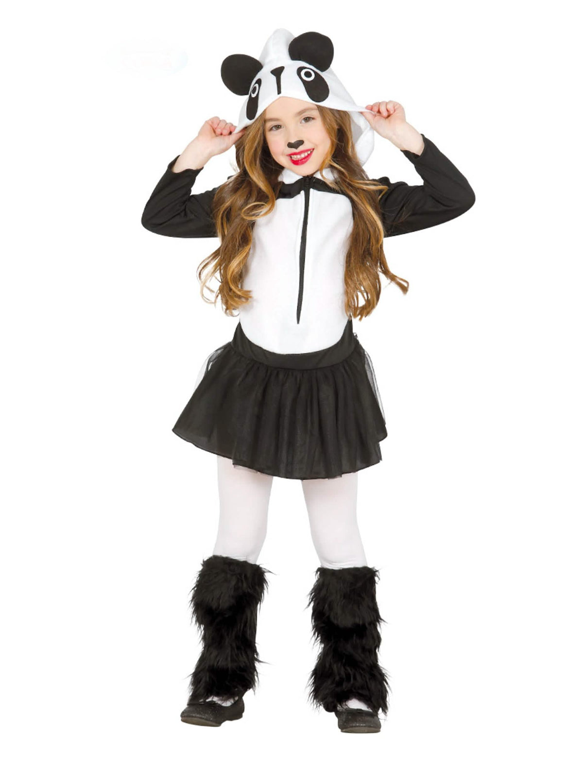Kostým panda tutu pro dívka černá a bílá